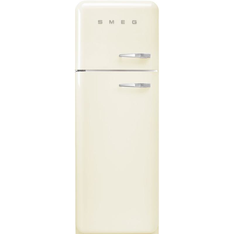 Smeg Left Hand Hinge FAB50LCR5 80/20 Frost Free Fridge Freezer – Cream – E Rated #353797