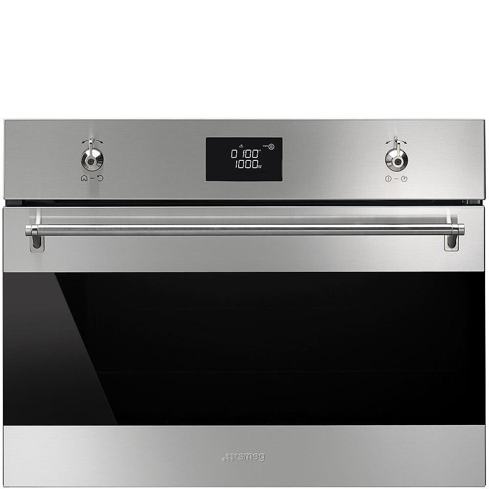 Smeg Classic SF4390MCX Built In Compact Electric Single Oven with Microwave Function – Stainless Steel #363407
