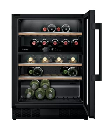 Bosch Series 6 KUW21AHG0G Built In Wine Cooler – Black – G Rated #363896