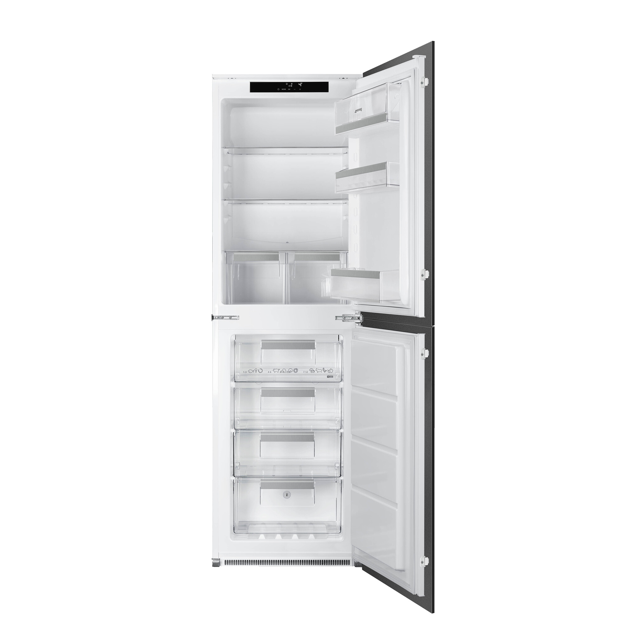 Smeg UKC8174NF Integrated Frost Free Fridge Freezer – White – F Rated #363445