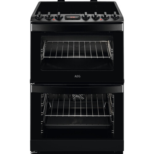 AEG CIB6742MCB Electric Cooker with Induction Hob – Black/Black Matte – A Rated #363612