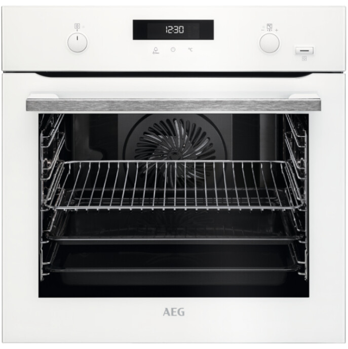 AEG BPS555020W Built In Electric Single Oven with added Steam Function – White – A+ Rated #337820