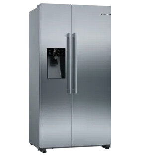 Bosch Series 6 KAI93VIFPG Non-Plumbed Frost Free American Fridge Freezer – Stainless Steel Effect – F Rated #364432