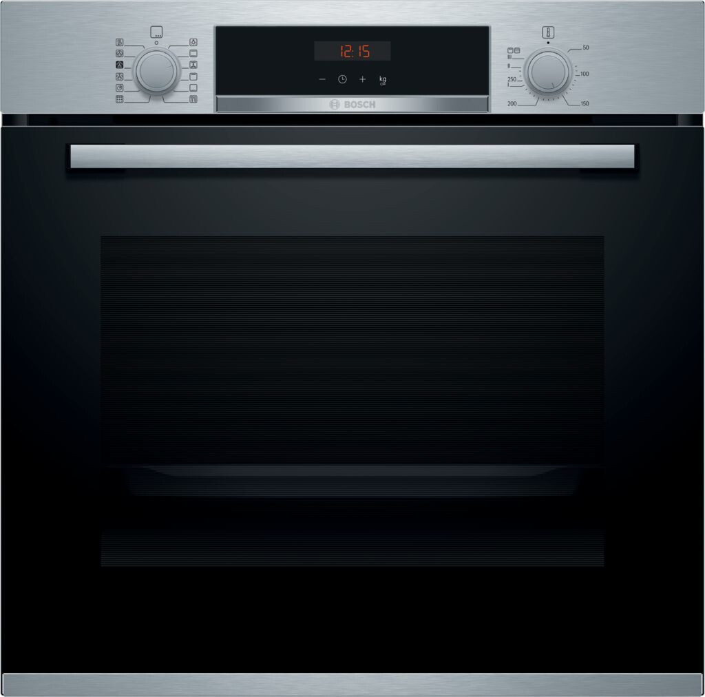 Bosch Series 4 HRS574BS0B Built In Electric Single Oven with added Steam Function – Brushed Steel – A Rated #364516