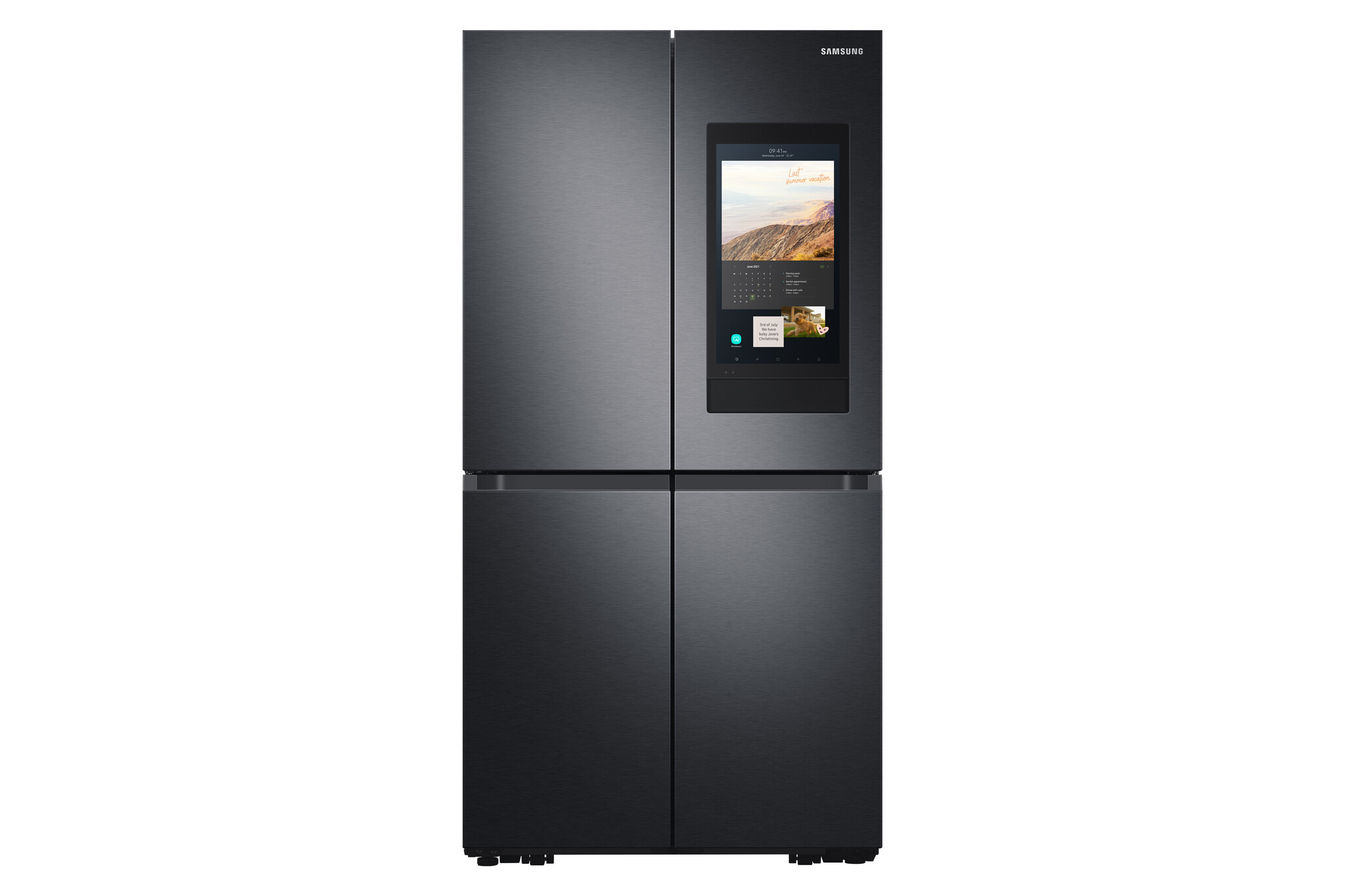 Samsung Family Hub™ RF65A977FB1 Wifi Connected Plumbed Total No Frost American Fridge Freezer – Black / Stainless Steel – F Rated #362442