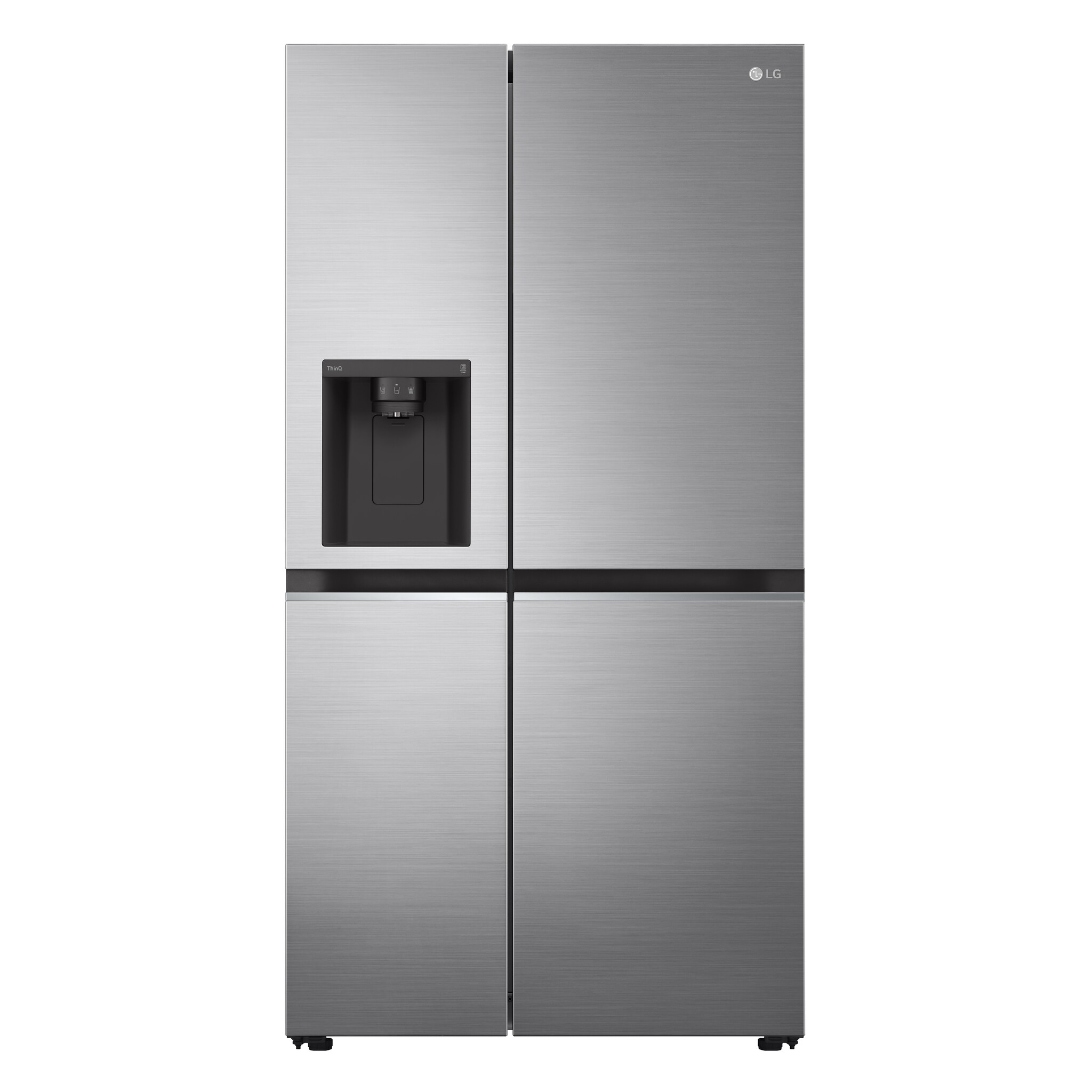 LG NatureFRESH™ GSLA80PZLF Wifi Connected Plumbed Total No Frost American Fridge Freezer – Steel – F Rated #363286