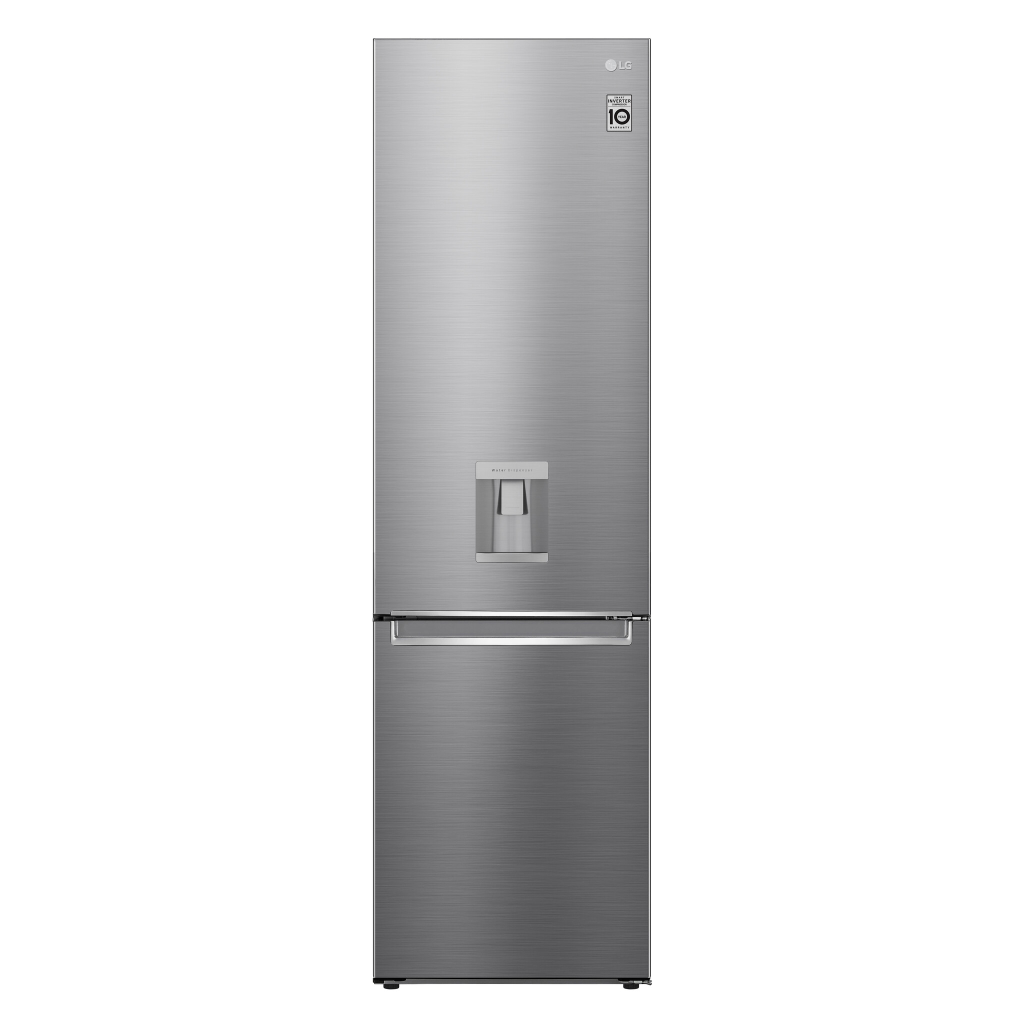 LG NatureFRESH™ GBF62PZGGN Frost Free Fridge Freezer – Silver Steel – D Rated #366609