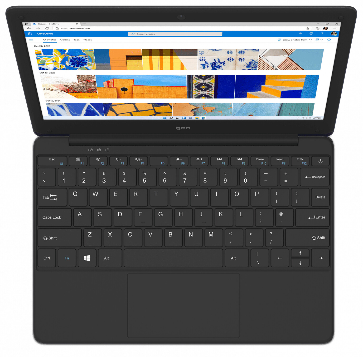 GEO GeoBook 110 11.6″ Laptop Intel® Celeron® N 64GB eMMC – Black (GE346) #367210