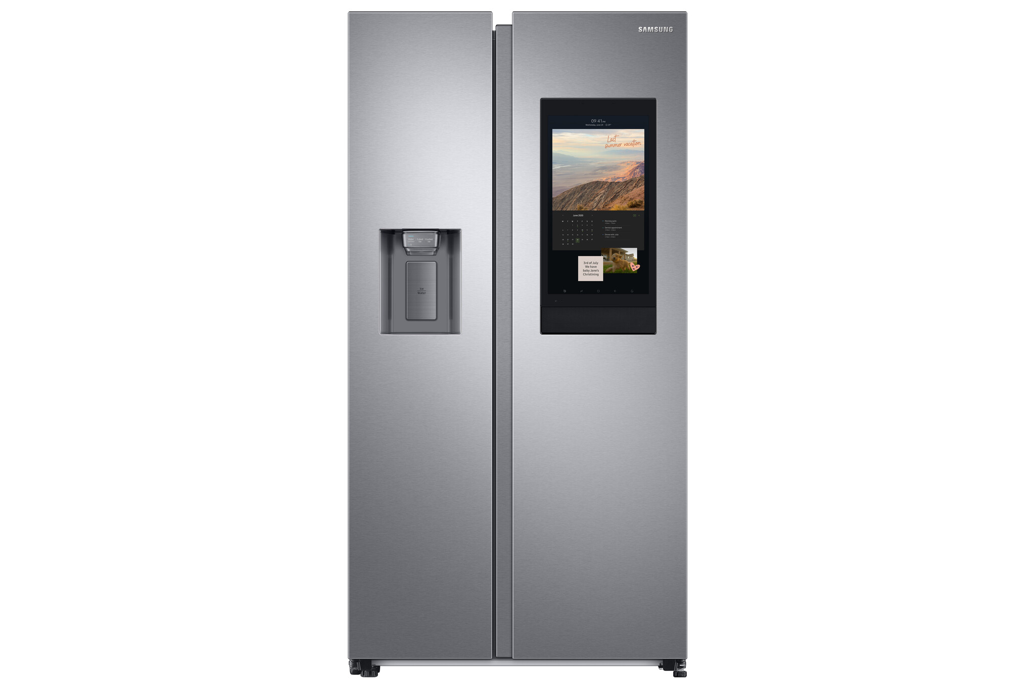 Samsung Family Hub™ RS6HA8891SL Wifi Connected Plumbed American Fridge Freezer with Family Hub™, Digital Inverter Compressor, Water Dispenser Rated E #362459