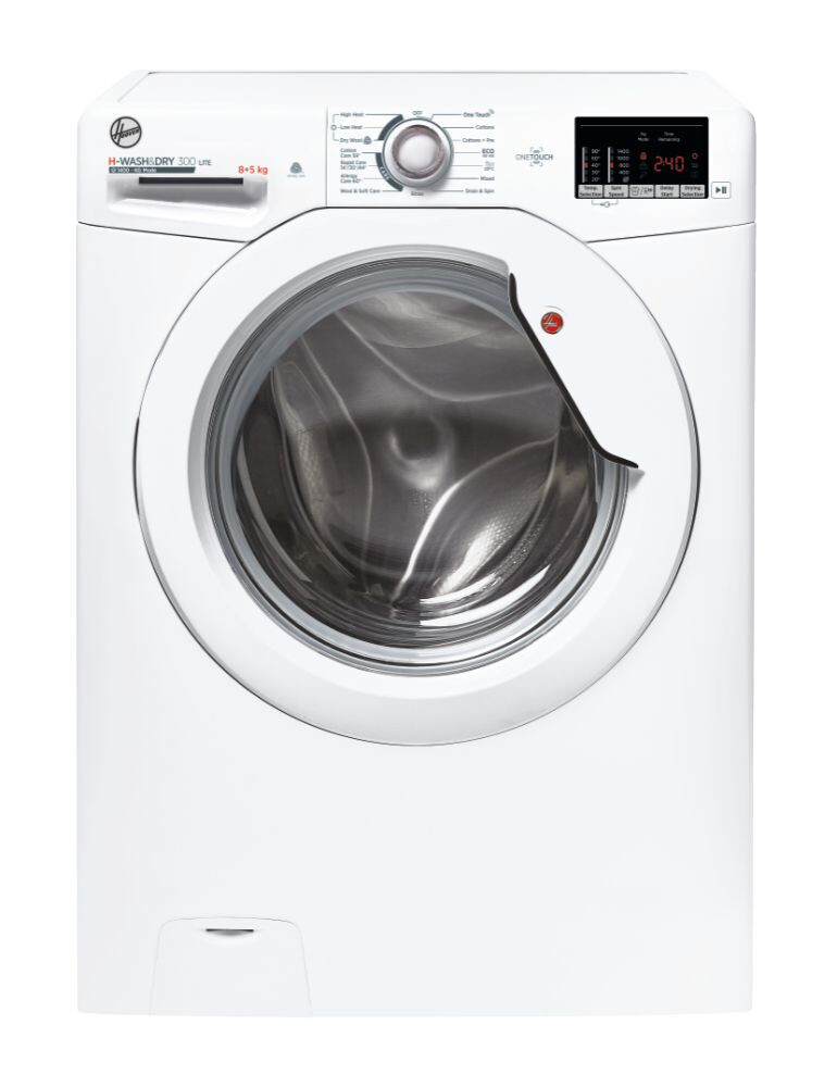 Hoover H-WASH&DRY 300 H3D4852DE 8Kg / 5Kg Washer Dryer with 1400 rpm – White – E Rated #367013