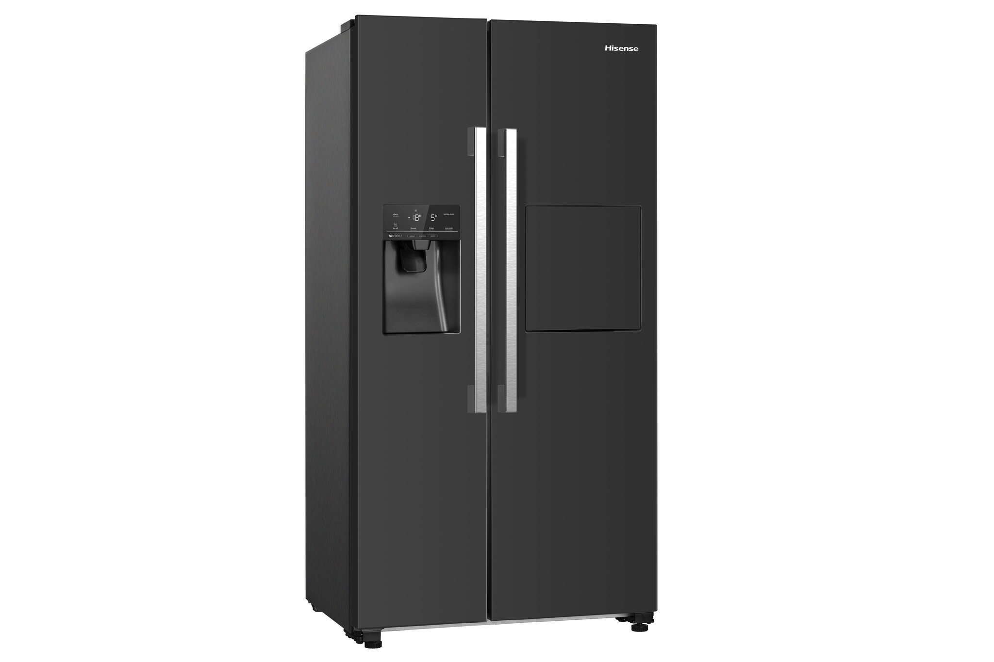Hisense RS694N4BBE Plumbed Total No Frost American Fridge Freezer – Black – E Rated #366129