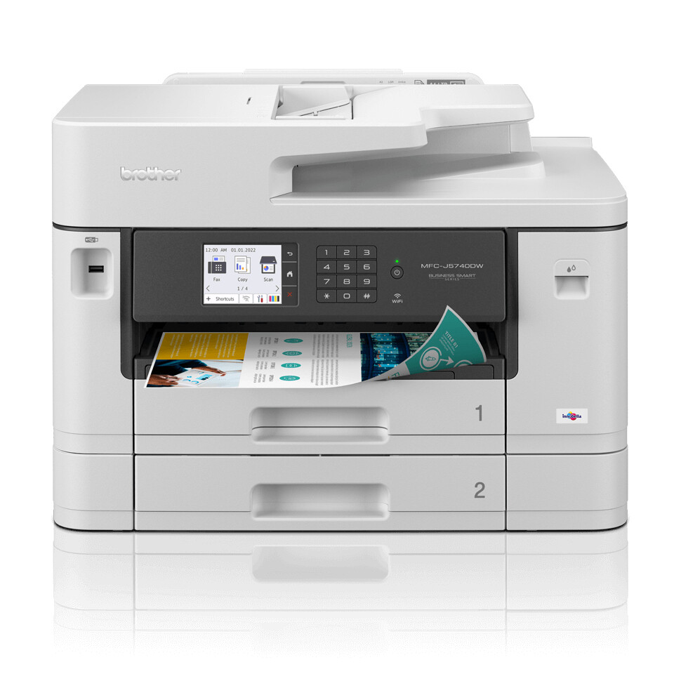Brother MFCJ5740DWZU1 Inkjet Printer – Black / White –  (MFCJ5740DWZU1) #360212