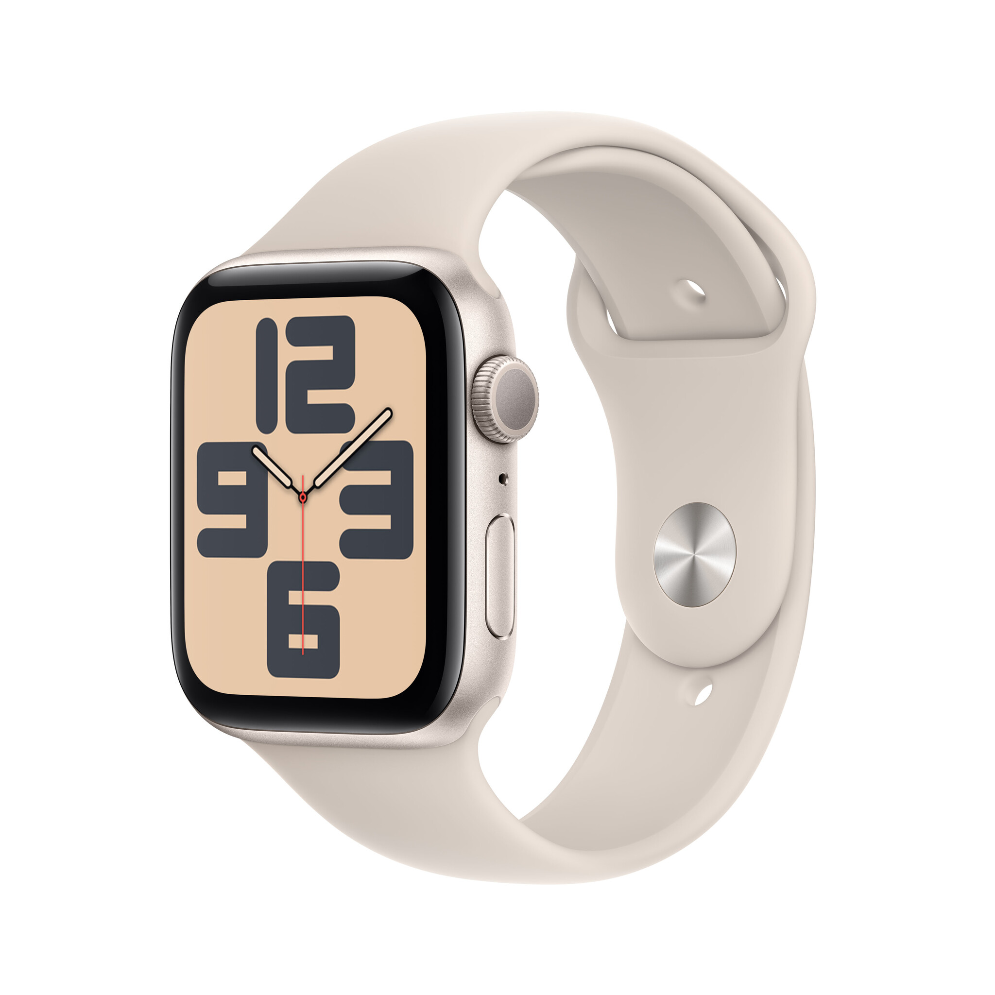 Apple Watch SE, 44mm, Aluminium Case, GPS [2023] – Starlight Sport Band S/M #366895