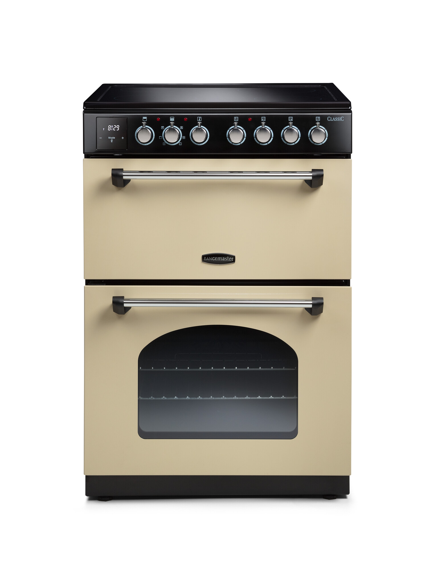 Rangemaster Classic 60 CLA60EICR/C Electric Cooker with Induction Hob – Cream / Chrome – A/A Rated #366113