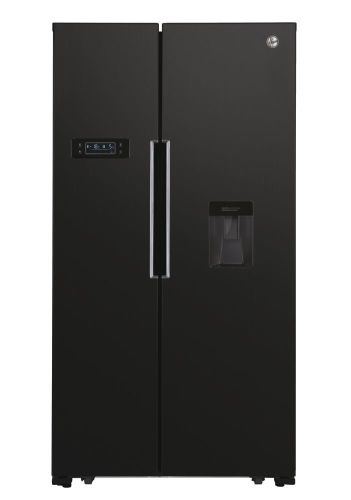 Hoover HHSBSO6174BWDK Frost Free American Fridge Freezer – Black – E Rated #367273