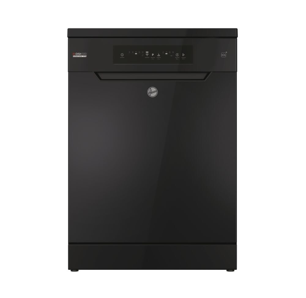 Hoover H-DISH 300 HF3C7L0B Wifi Connected Standard Dishwasher – Black – C Rated #366198