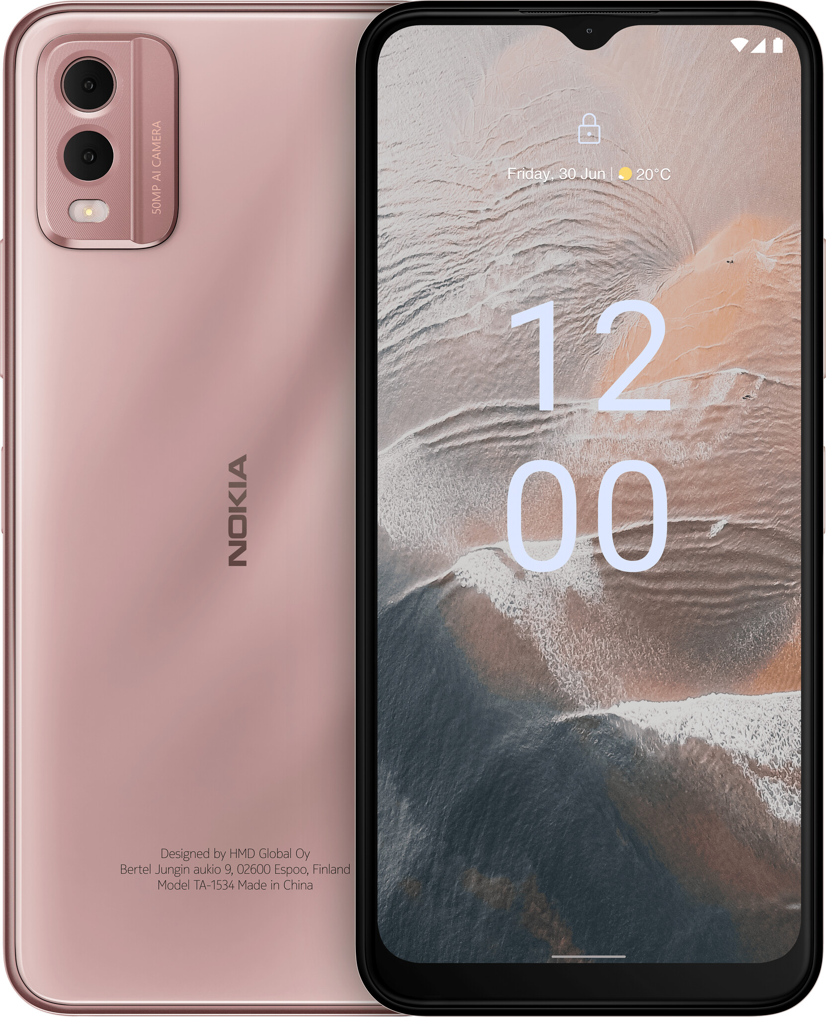 Nokia C32 64GB Smartphone in Beach Pink (SP01Z01Z3058Y) #362855