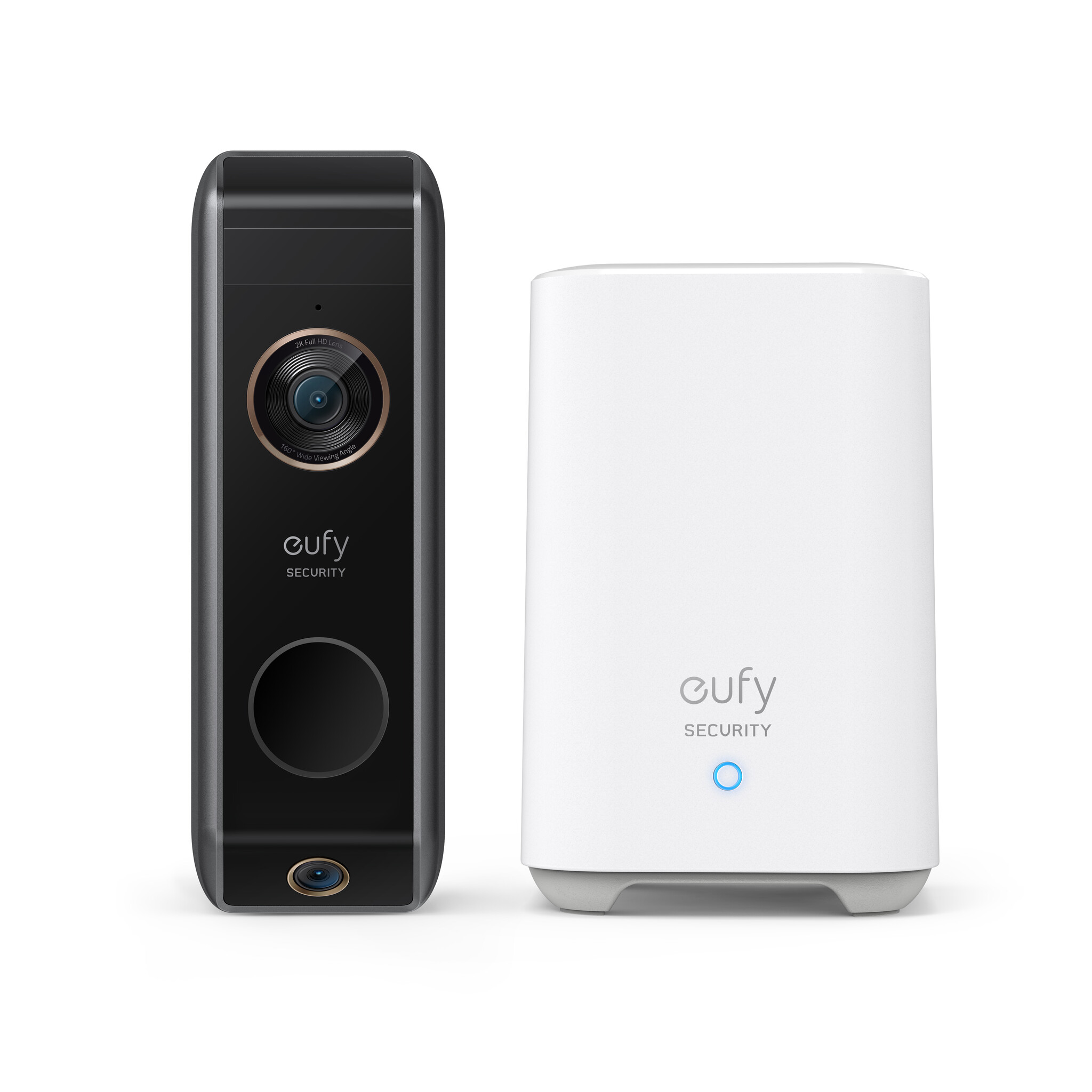 Eufy Dual Camera 2K Doorbell with HomeBase 2 – White / Black (E8213G11) #366301