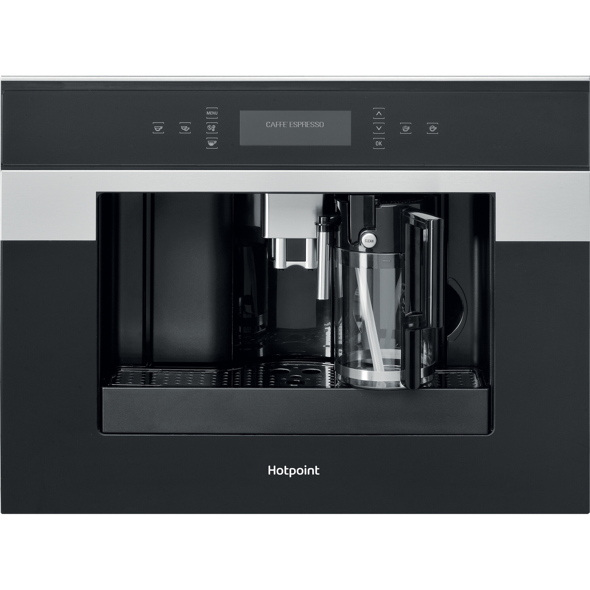 Hotpoint Class 9 Built In Coffee Machine Touch Control 45cm – Bean To Cup (CM9945H) – Stainless Steel/Black #359519