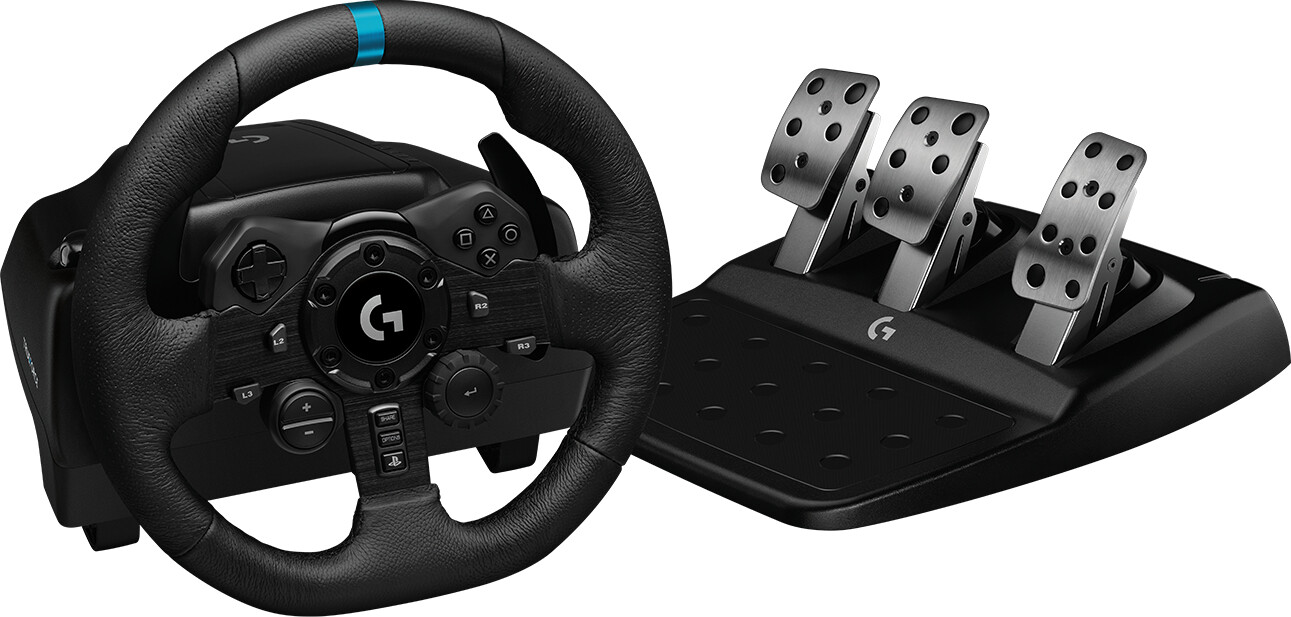 Logitech G923 Racing Wheel and Pedals – Black #365036