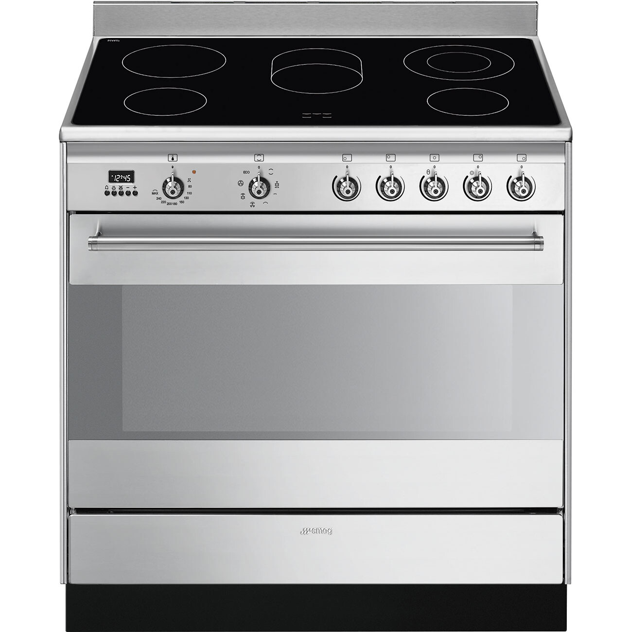 Smeg Concert SUK91CMX9 90cm Electric Range Cooker with Ceramic Hob – Stainless Steel – A Rated #364555