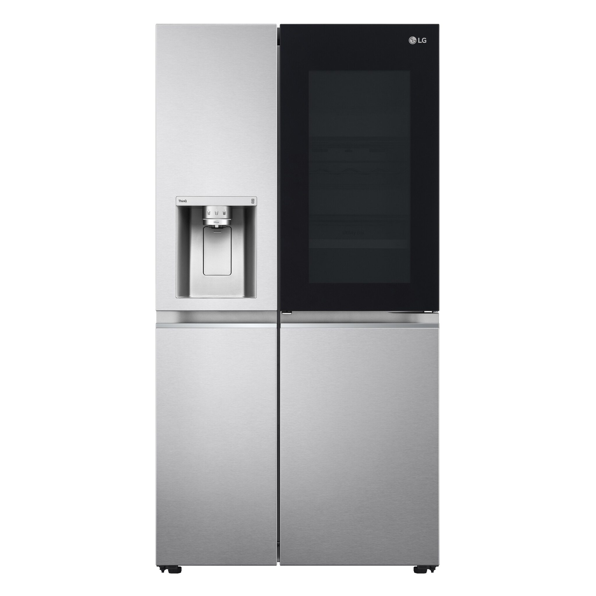 LG InstaView™ ThinQ™ GSXV90BSAE Wifi Connected Plumbed Total No Frost American Fridge Freezer – Stainless Steel #366216
