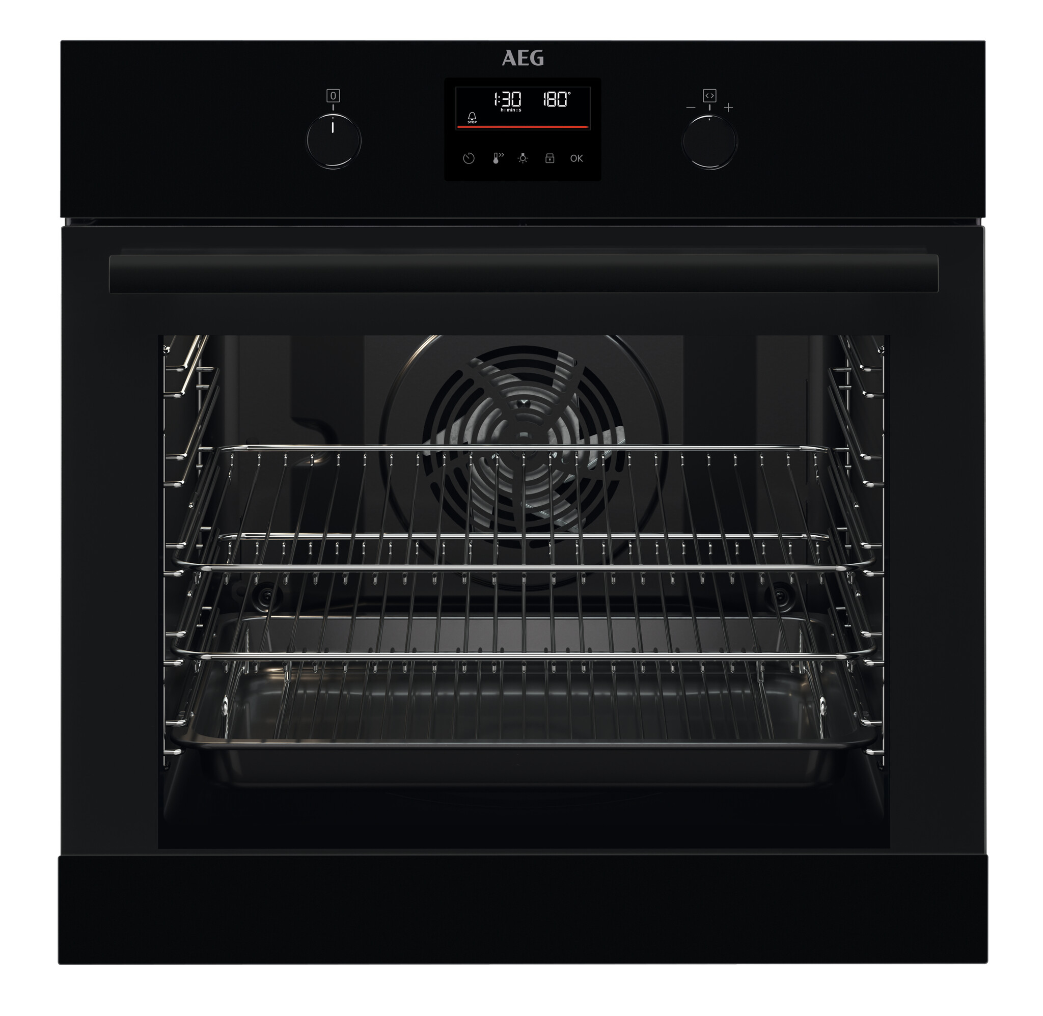AEG BEB335061B Built In Electric Single Oven – Black – A+ Rated #367105