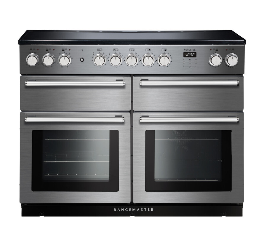 Rangemaster Nexus SE NEXSE110EISS/C 110cm Electric Range Cooker with Induction Hob – Stainless Steel / Chrome – A/A Rated #365082