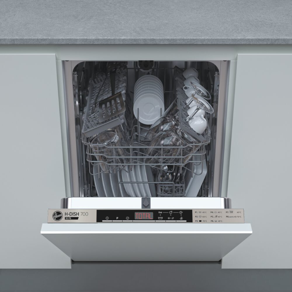 Hoover HDIH2T1047 Fully Integrated Slimline Dishwasher S/Steel E Rated #367293